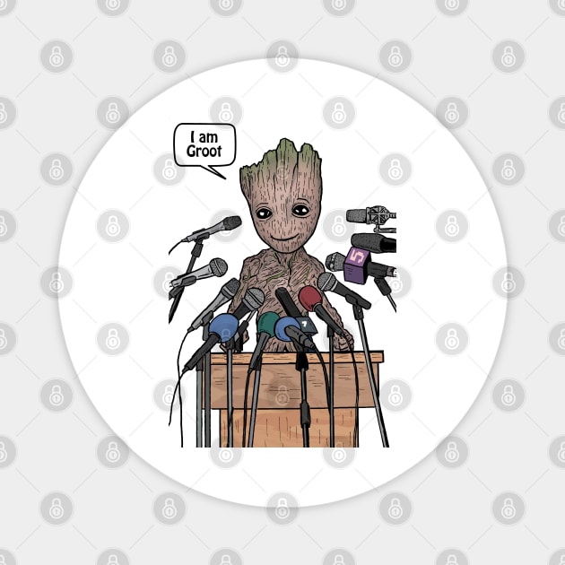 Am I Groot? Magnet by matan kohn